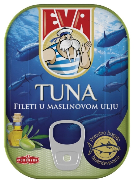 Eva skuša/tuna - Akcija v trgovini Tuš