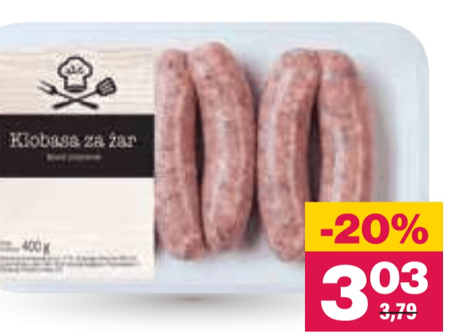 Klobasa za žar Mercator 400 g - Akcija v trgovini Mercator