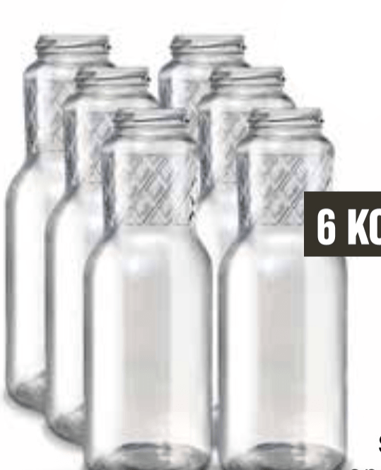 Set steklenic 1 l, 6/1 - Akcija v trgovini Mercator