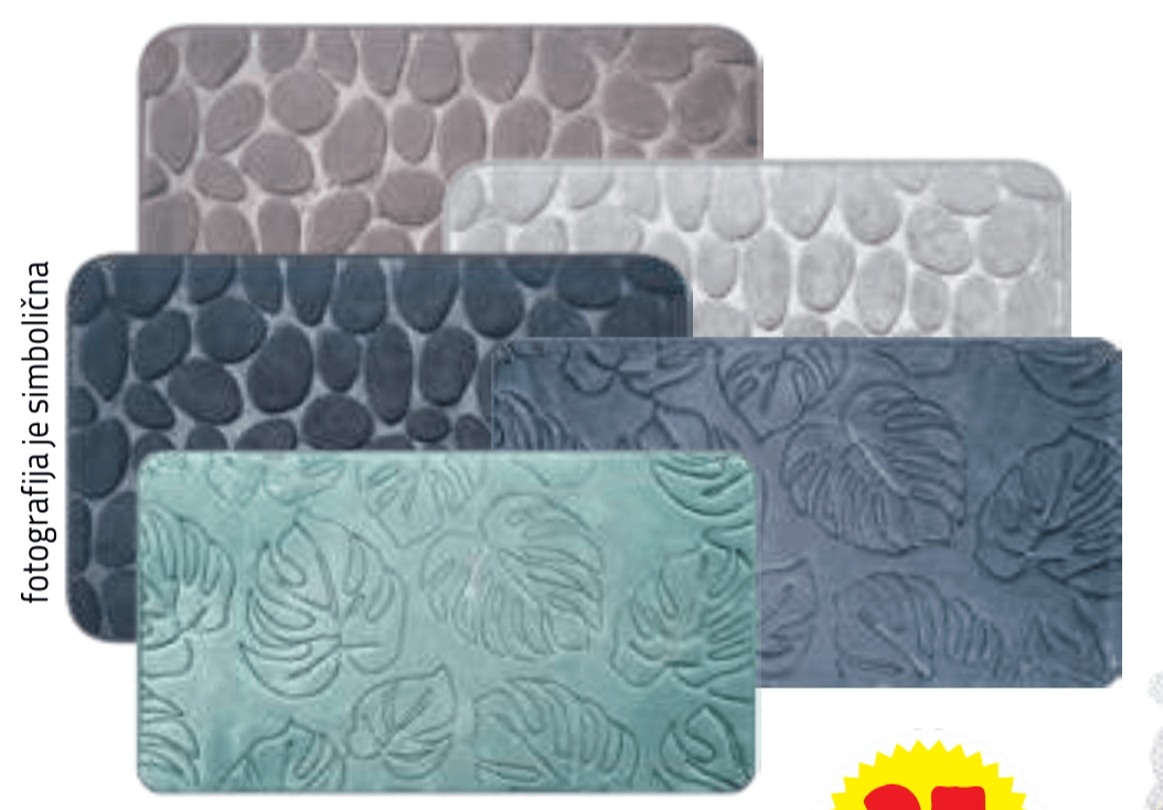 Mehka kopalniška preproga 50 x 80 cm TISSAIA - Akcija v trgovini E.Leclerc