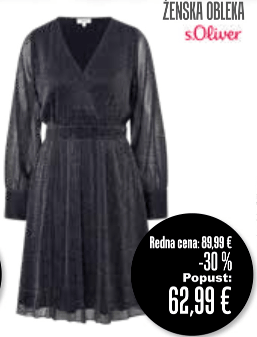Ženska obleka s.Oliver - Akcija v trgovini Jager