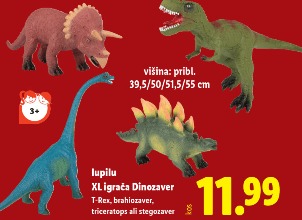 lupilu XL igrača Dinozaver - Akcija v trgovini Lidl