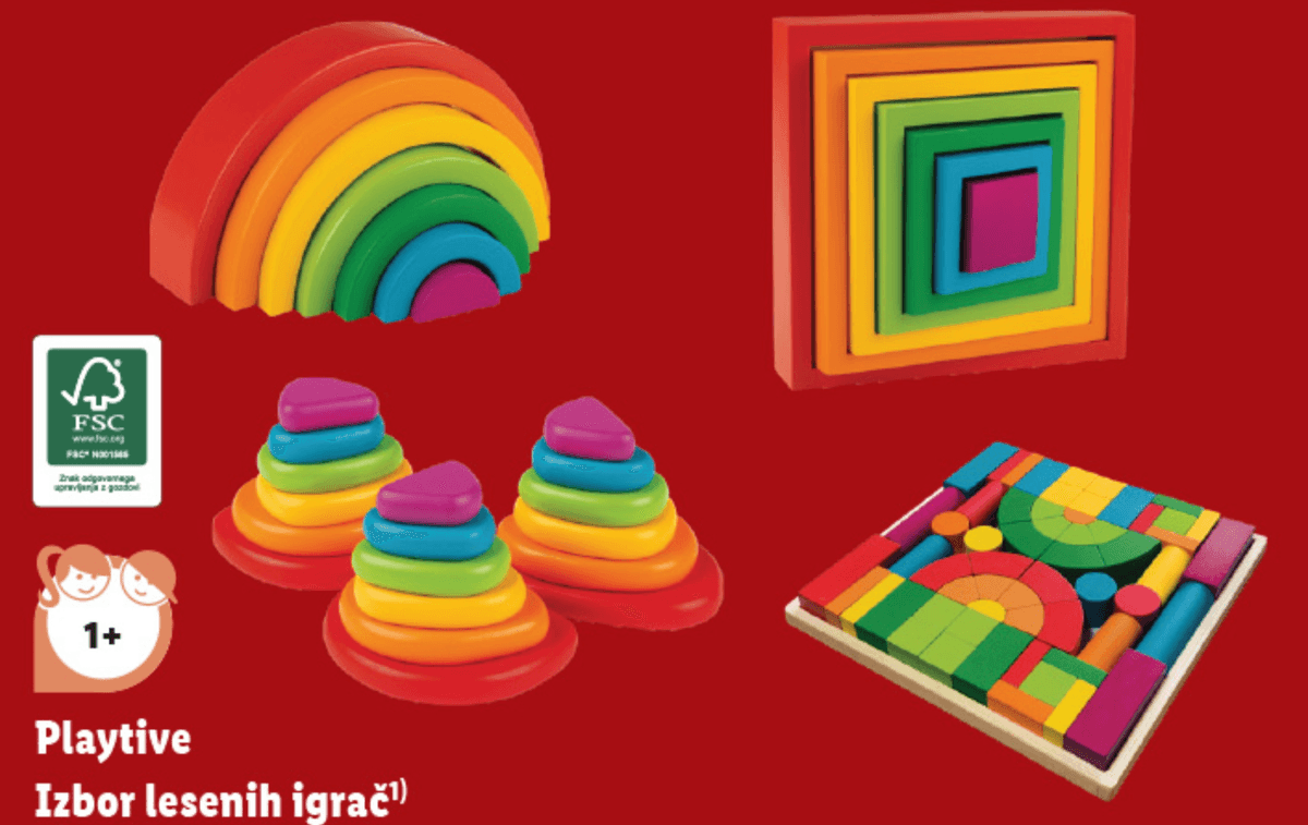 Playtive Izbor lesenih igrač 7-delni komplet - Akcija v trgovini Lidl