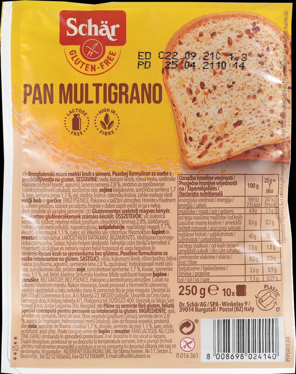 Beli kruh Pan Blanco 250 g Schär - Akcija v trgovini Tuš