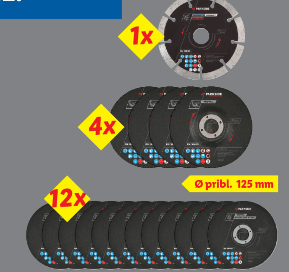 Parkside Performance Rezalne/brusilne plošče - Akcija v trgovini Lidl