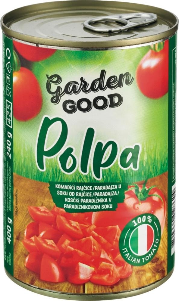 Paradižnik v koščkih Garden Good 400 g - Akcija v trgovini Mercator