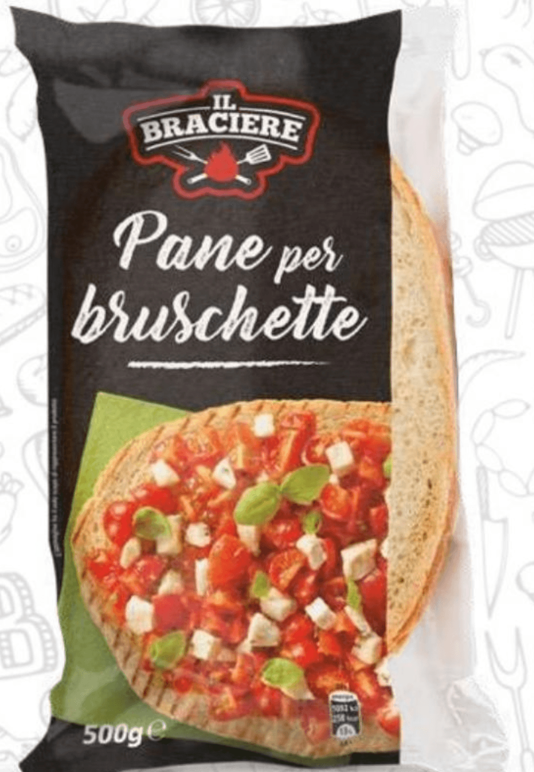 BRACIERE Pane per bruschette 500 g - Akcija v trgovini Eurospin