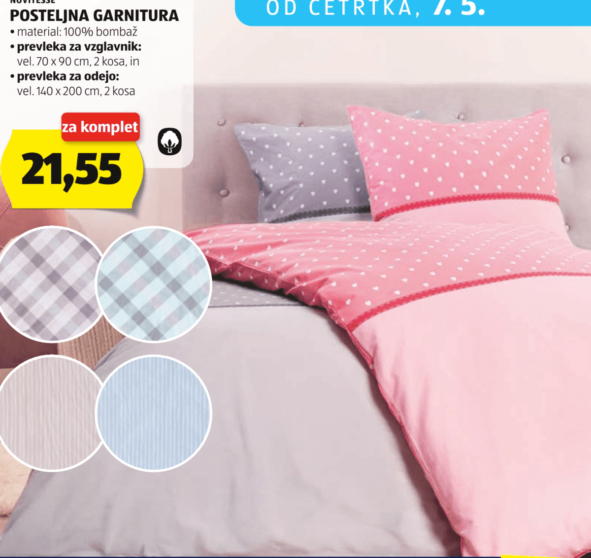 Posteljna garnitura NOVITESSE - Akcija v trgovini Hofer