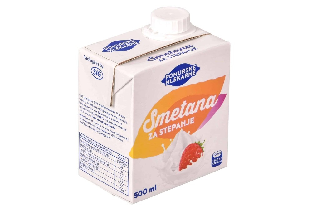 Pomurske mlekarne Sladka smetana za stepanje 500 ml - Akcija v trgovini Jager