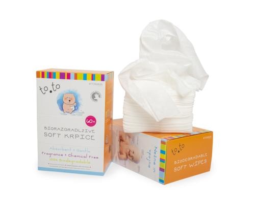 to.to Biorazgradljive soft krpice 60/1 - Akcija v trgovini Tuš