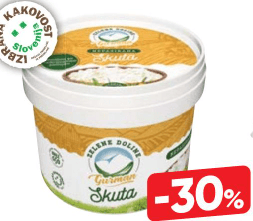 Zelene Doline Gurman skuta 500 g Akcija v trgovini Tuš