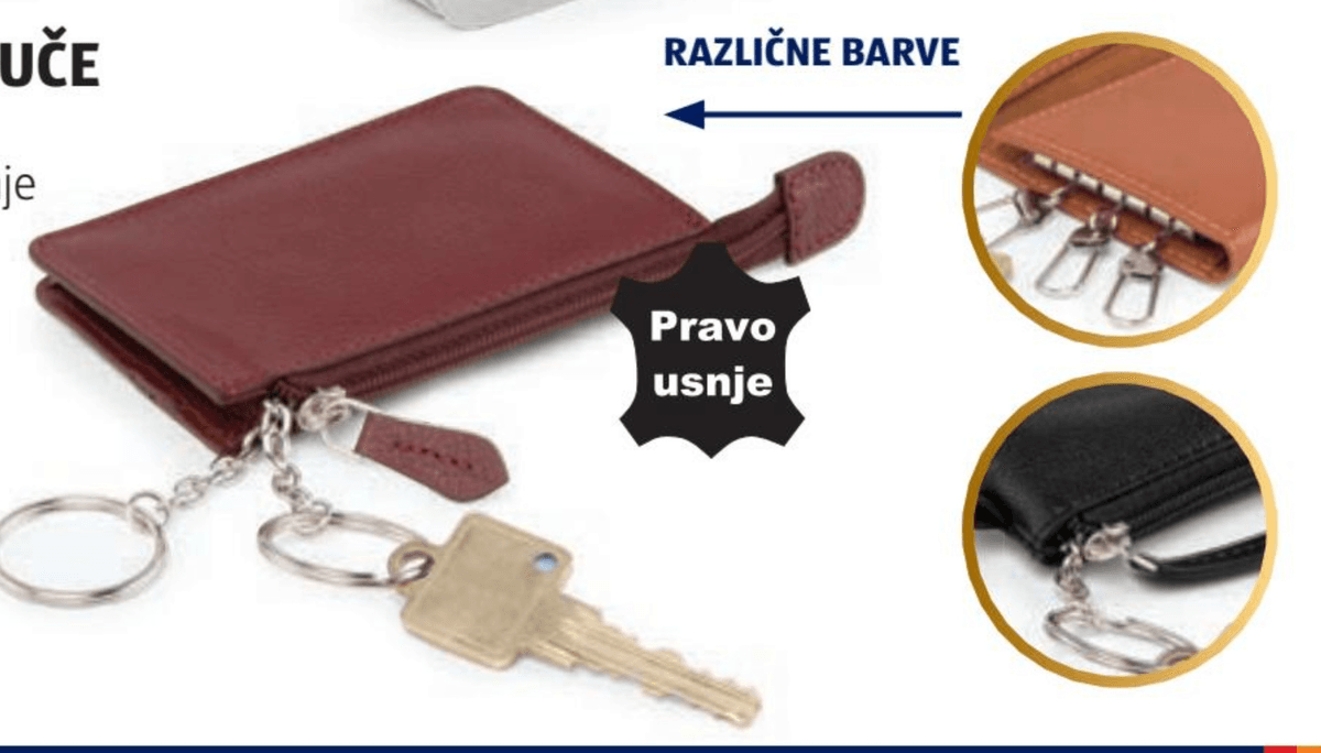 Usnjeni etui za ključe LS LIVE IN STYLE - Akcija v trgovini Hofer