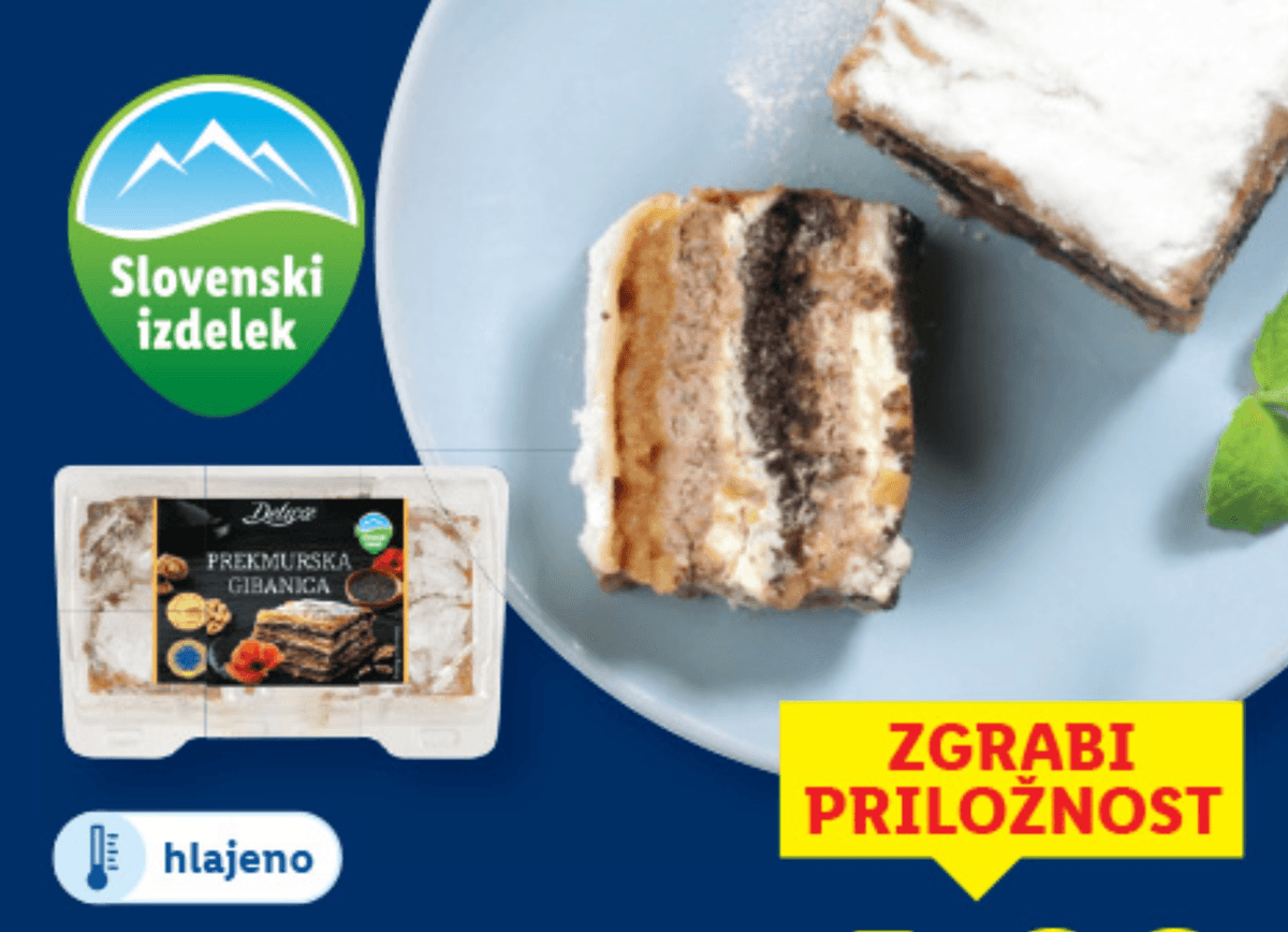Mlinotest Orehova potica 1 kg - Akcija v trgovini Lidl