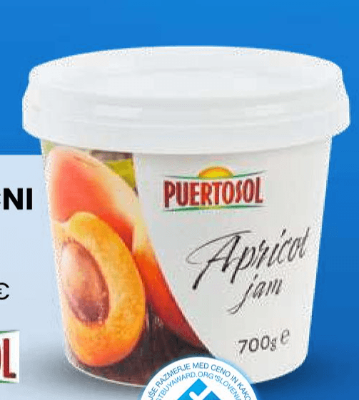 Marelični džem 700 g - Akcija v trgovini Eurospin