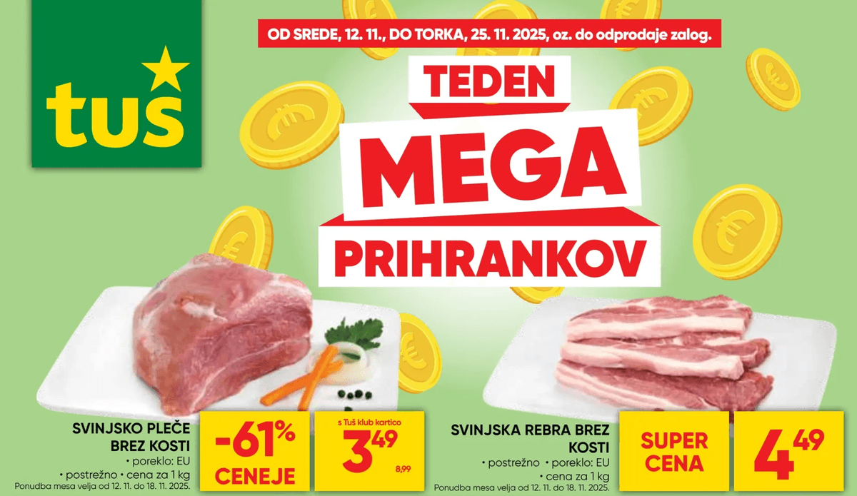 Tuš katalog Akcijska ponudba od 12.11. do 25.11.2025