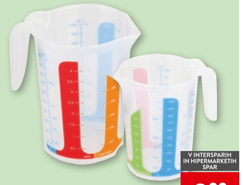 Komplet merilnih vrčev 1 set - Akcija v trgovini Spar