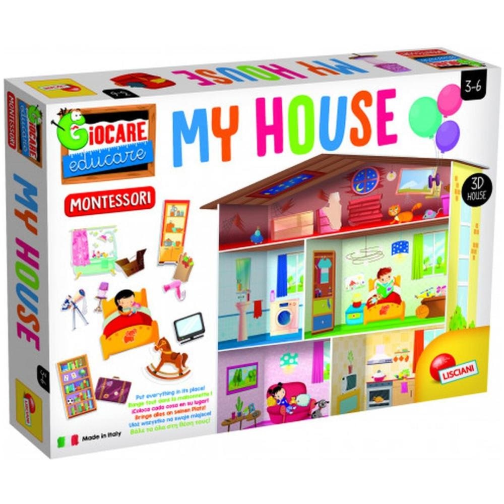 Montessori sestavljanka Hiša Lisciani - Akcija v trgovini Baby Center