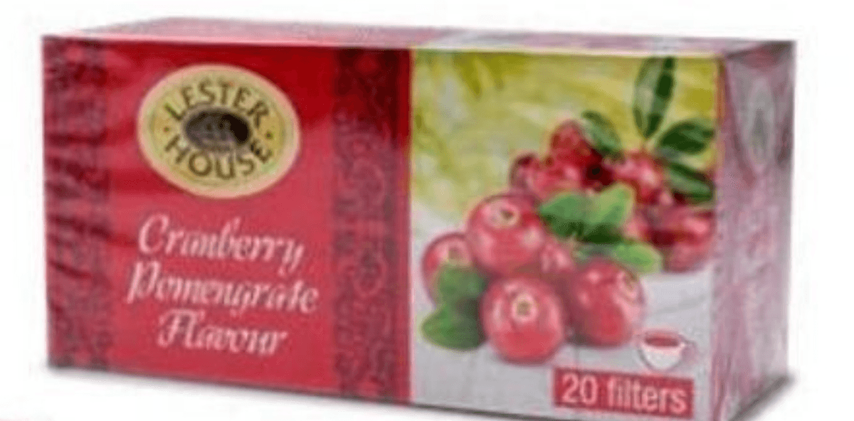 Lester House aromatiziran čaj z granatnim jabolkom in brusnicami 46 g Akcija v trgovini Eurospin
