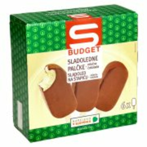 S-BUDGET Sladoledne palčke mlečna čokolada 6 x 110 ml - Akcija v trgovini Spar
