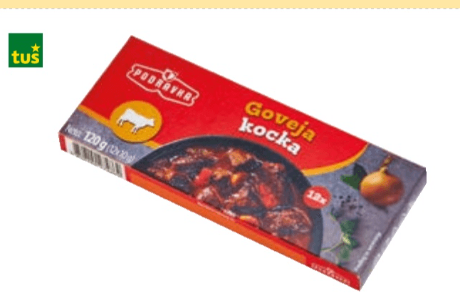 Goveja kocka 120 g Podravka - Akcija v trgovini Tuš