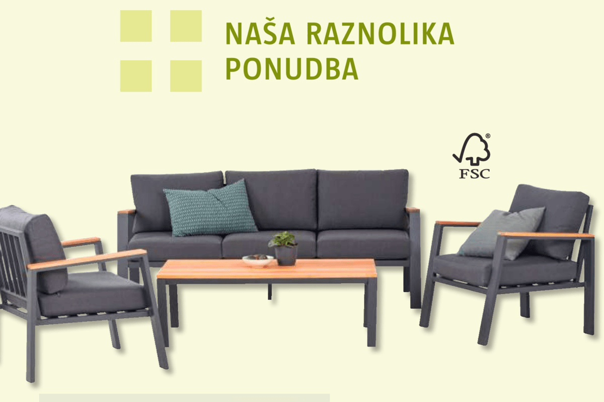 Lounge vrtna garnitura 'Madeira' - Akcija v trgovini Bauhaus