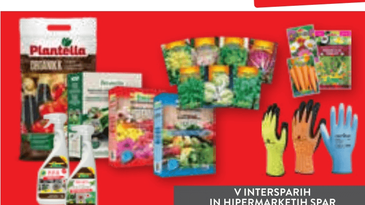 Semena, zemlja, gnojila in pripomočki za vrt Plantella - Akcija v trgovini Spar