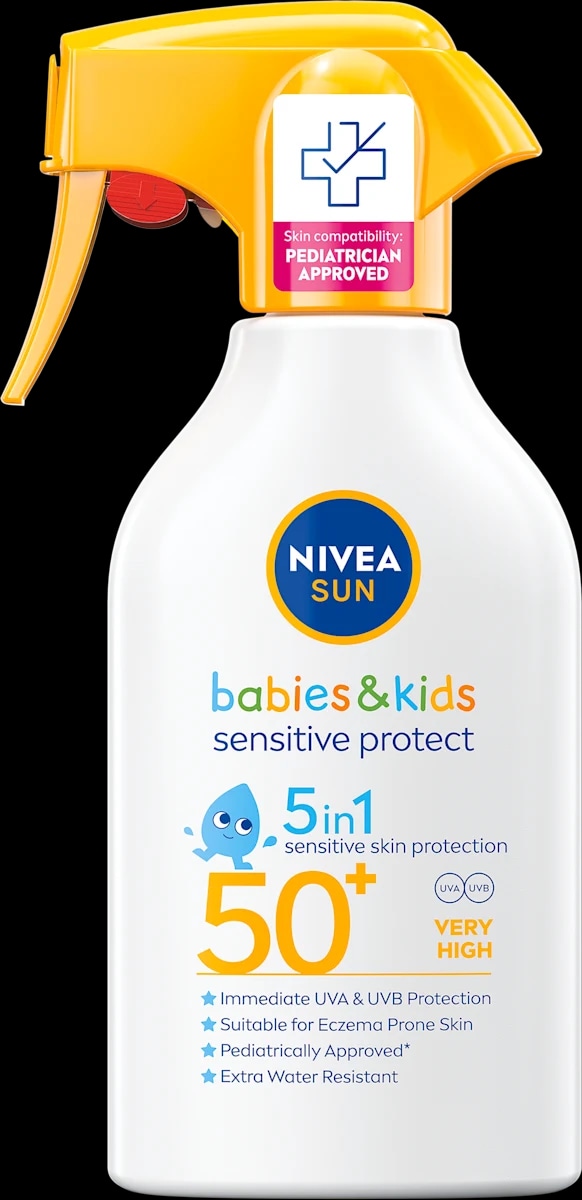 NIVEA SUN BABIES & KIDS SPREJ ZA SONČENJE ZF50+ Sensitive Protect 250 ml - Akcija v trgovini Spar