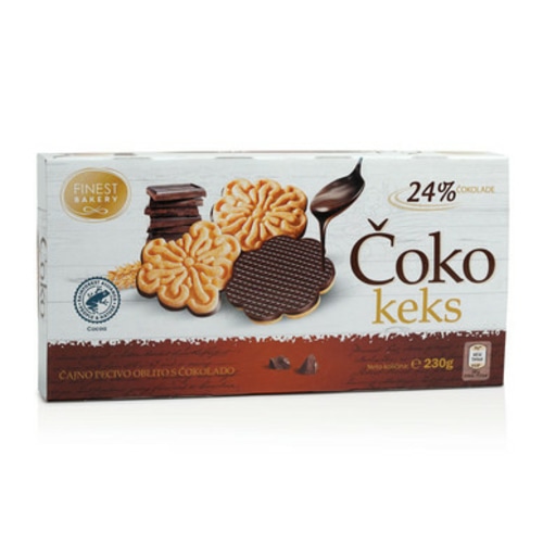 FINEST BAKERY ČOKO KEKS 230 g - Akcija v trgovini Hofer