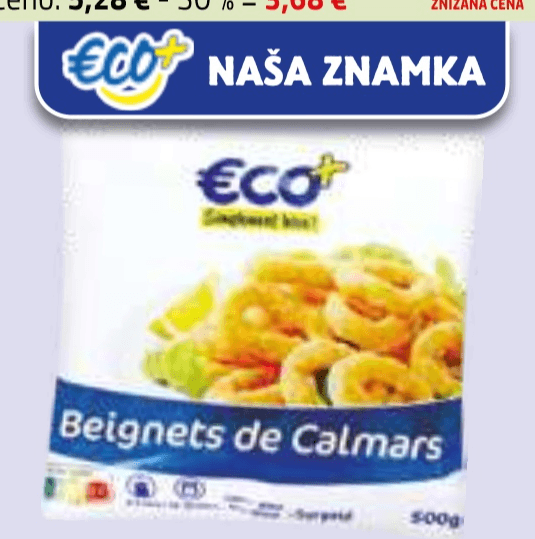 Panirani obročki lignjev 500 g - Akcija v trgovini E.Leclerc