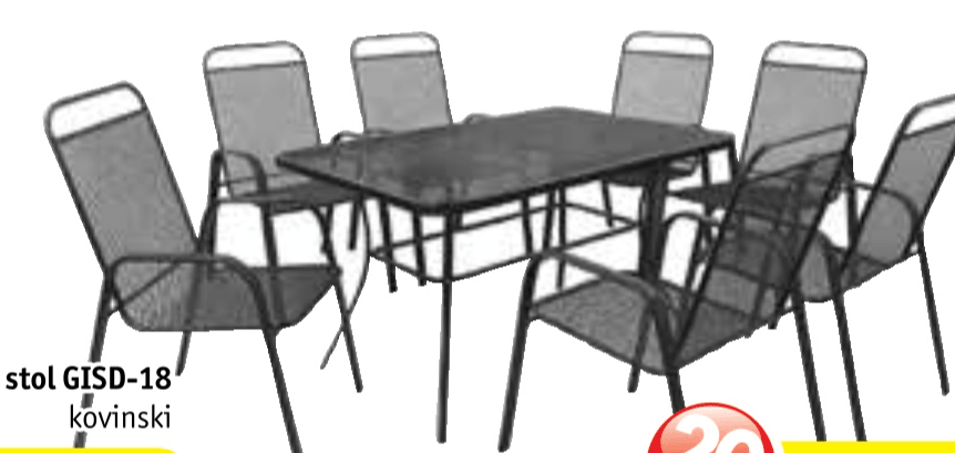 Vrtni stol GISD-18 - Akcija v trgovini Jager