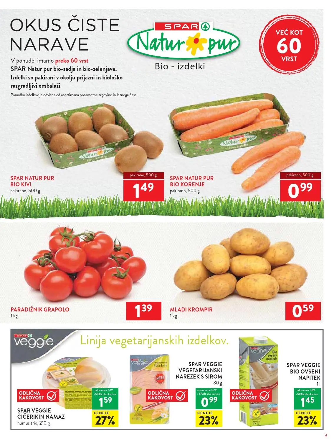 SPAR veggie Čičerikin Namaz 210 g - Akcija v trgovini Spar