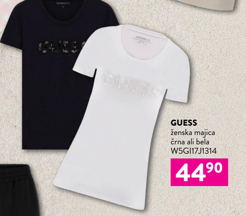 Guess ženska majica W5GI17J1314 Akcija v trgovini Kompas Shop