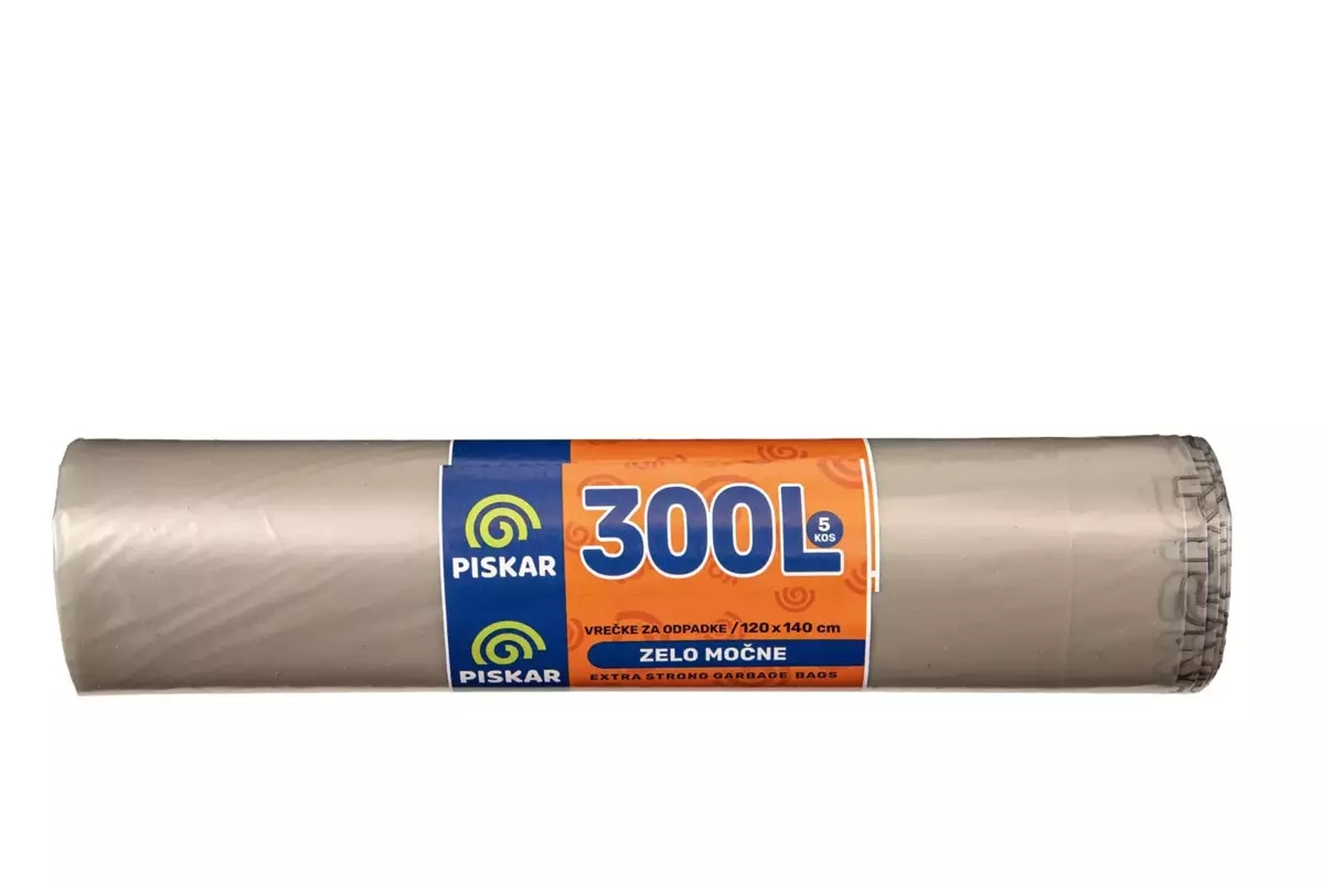 Vrečka za smeti Piskar 300L - Akcija v trgovini Obi