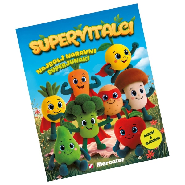 Zbiraj sličice in napolni album Supervitalci - Akcija v trgovini Mercator