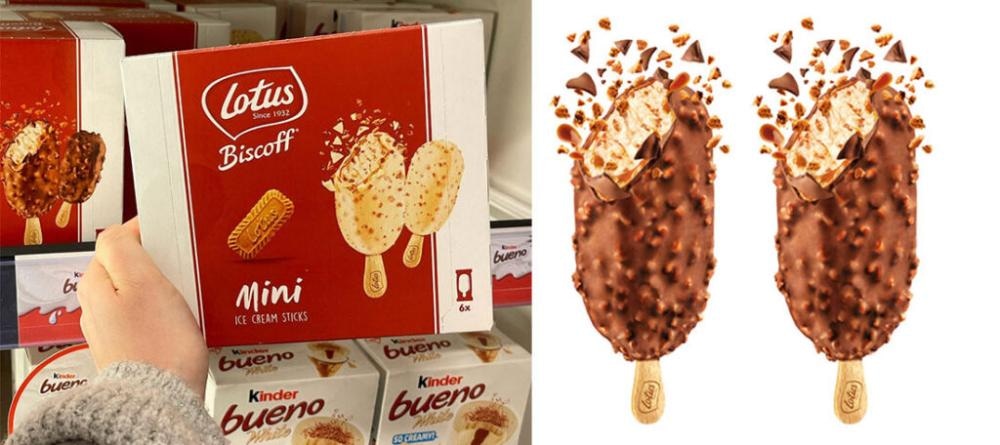Sladoled Biscoff Lotus - Akcija v trgovini E.Leclerc
