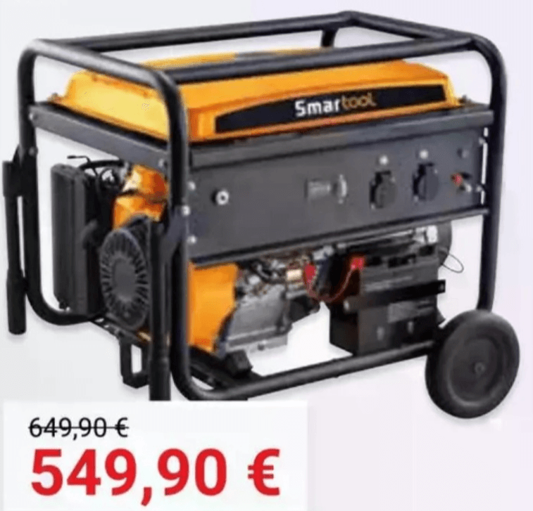 Bencinski agregat Smartool KM6500E - Akcija v trgovini Pevex