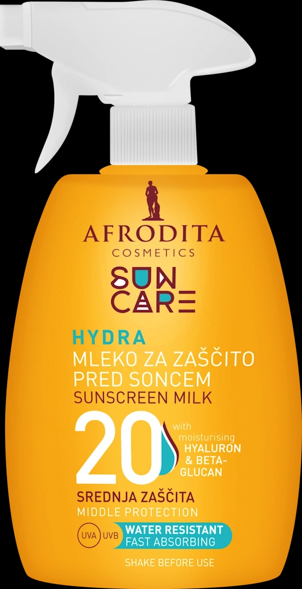 AFRODITA COSMETICS Sun Care mleko za zaščito pred soncem 200 ml - Akcija v trgovini Dm
