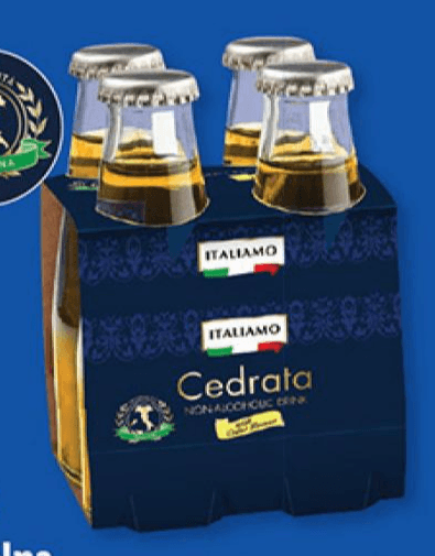 ITALIAMO Brezalkoholna pijača "Cedrata" 4 x 200 ml - Akcija v trgovini Lidl