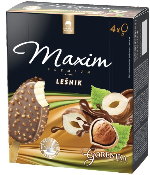 Sladoled Maxim Premium 4 x 100 ml - Akcija v trgovini Mercator