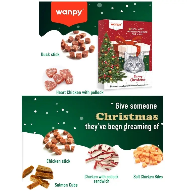 Wanpy Adventni koledar za pse ali mačke 100 g - Akcija v trgovini E.Leclerc