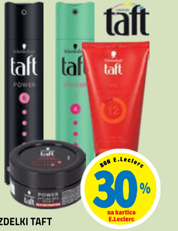 Izdelki Taft - Akcija v trgovini E.Leclerc