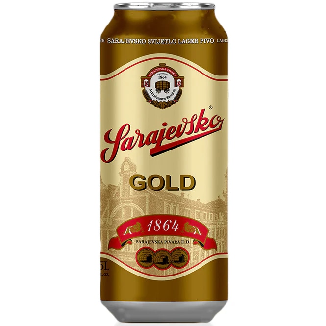 Sarajevsko Gold pivo 0,5 l - Akcija v trgovini Tuš