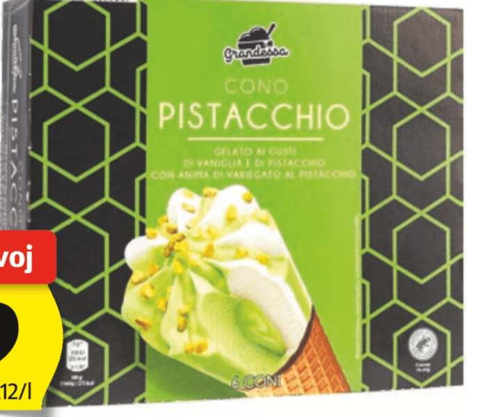 Grandessa Korneti s Pistacijo 6 x 120 ml - Akcija v trgovini Hofer