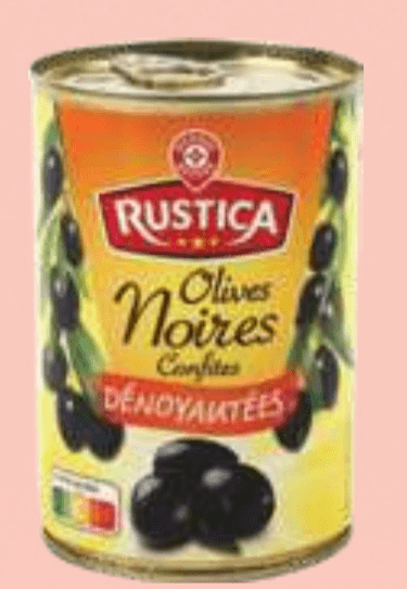 Črne olive Rustica 400 g - Akcija v trgovini E.Leclerc