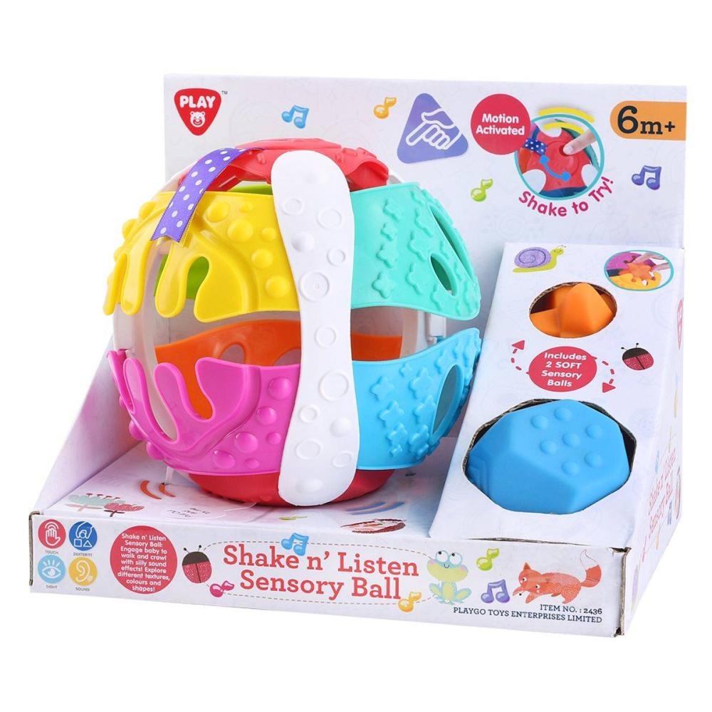 Senzorična žoga stresi in poslušaj - Akcija v trgovini Baby Center