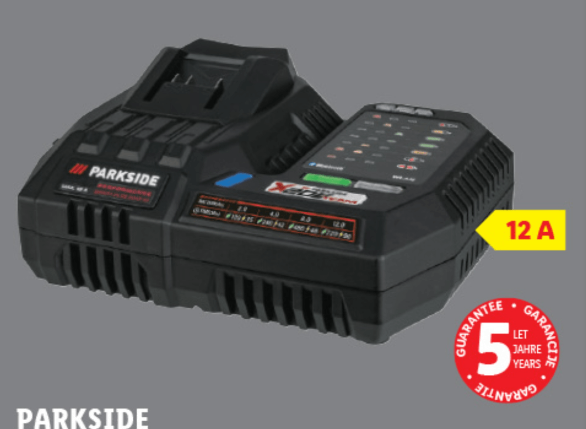 PARKSIDE PERFORMANCE Pametni polnilnik za akumulatorje 12 A - Akcija v trgovini Lidl