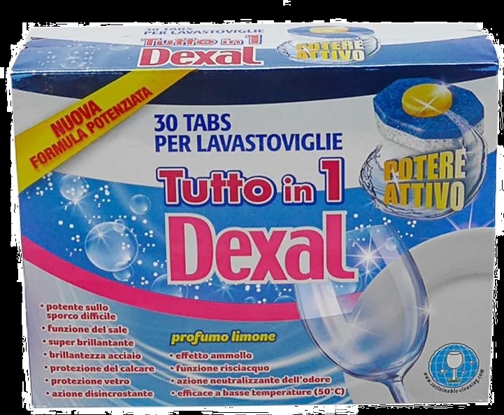 Dexal Tablete za pralni stroj proti vodnemu kamnu 50 kosov - Akcija v trgovini Eurospin