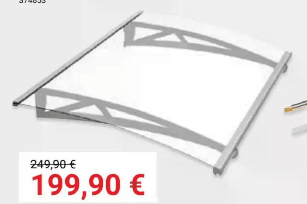 Nadstrešek 150 x 90 cm - Akcija v trgovini Pevex