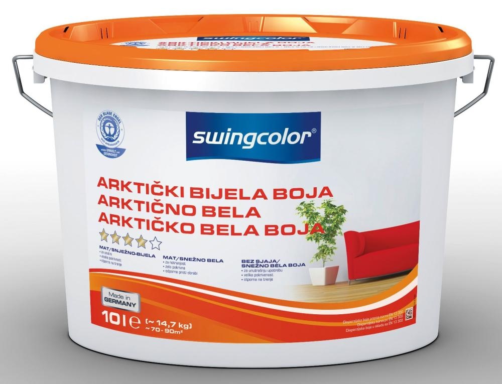 Arktično bela barva 'Arktisweiss' 1 l swingcolor - Akcija v trgovini Bauhaus