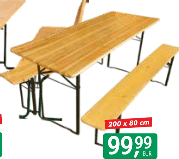 Pivska garnitura - Akcija v trgovini Jager